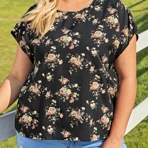 Emery Rose Floral Print Top